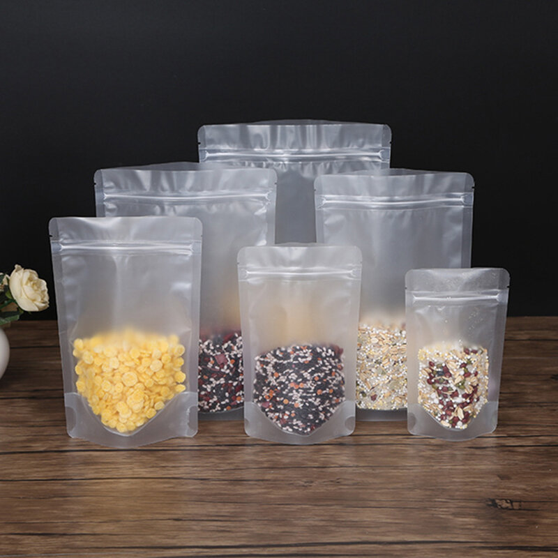 Customized product、Custom food grade reusable food snacks package logo zipper bag