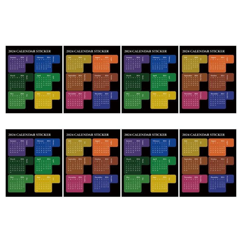 DXAB Monatsindex-Aufkleber, Journal-Aufkleber, selbstklebender Seitenteiler für Planer