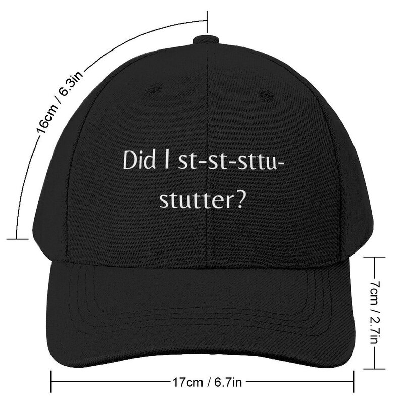 Did I Stutter? Baseball Cap boonie hats Military Tactical Caps Anime Hat Men's Hats Women's