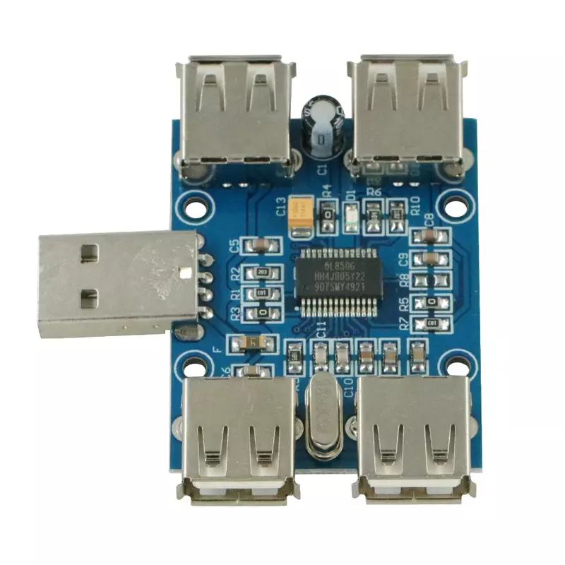 Modul papan ekspansi USB DC 5V USB HUB USB2.0 DIY baru 4"