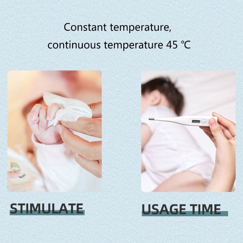 F62D Calentador de toallitas para bebés y dispensador de toallitas húmedas para bebés Calentador de toallitas para pañales Gran