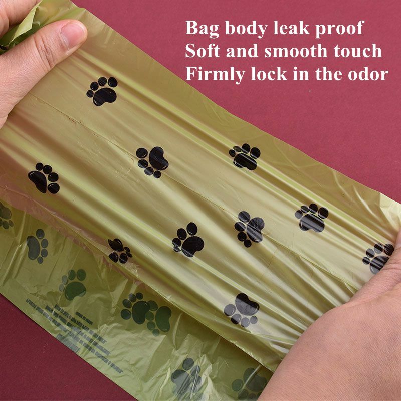 1/42 Roll Pet Biodegradable Trash Bag Dog Poop Bags Bulk  Scented Poop Bag Degradable Cat Waste Bags Dog Poop Dispenser