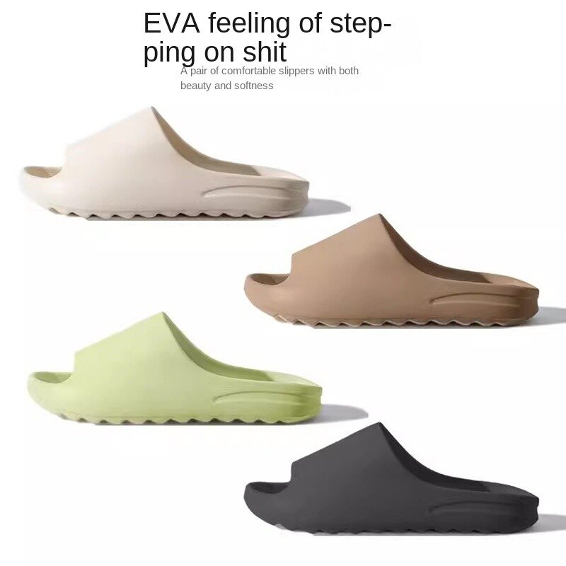 Zapatillas planas ligeras de EVA para hombre, chanclas de baño para el hogar, cómodas, de masaje, para interior y ducha