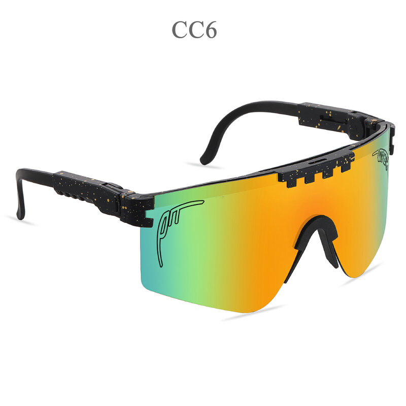 Kacamata hitam olahraga pria dan wanita, kacamata pelindung terik matahari UV400, bersepeda, mendaki, lari, bisbol, bola lembut