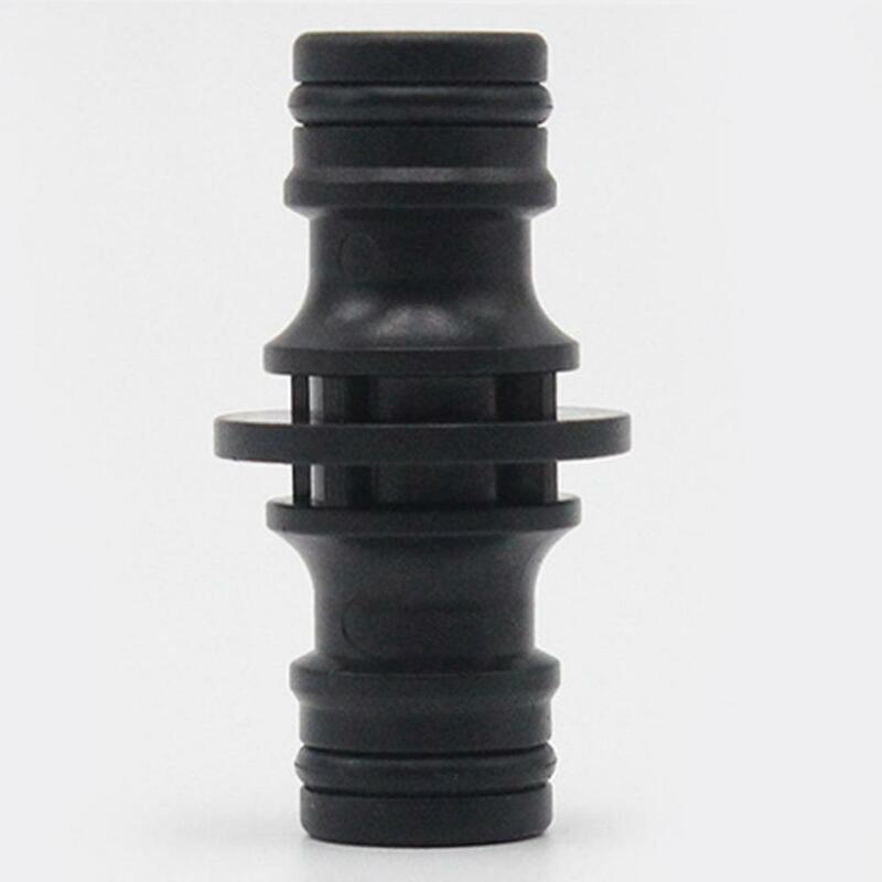 2 Way Garden Hose Connector Joiner Coupler Watering Water Pipe Tap Male Black Adapter Extender Set For Hose Pipe Tube