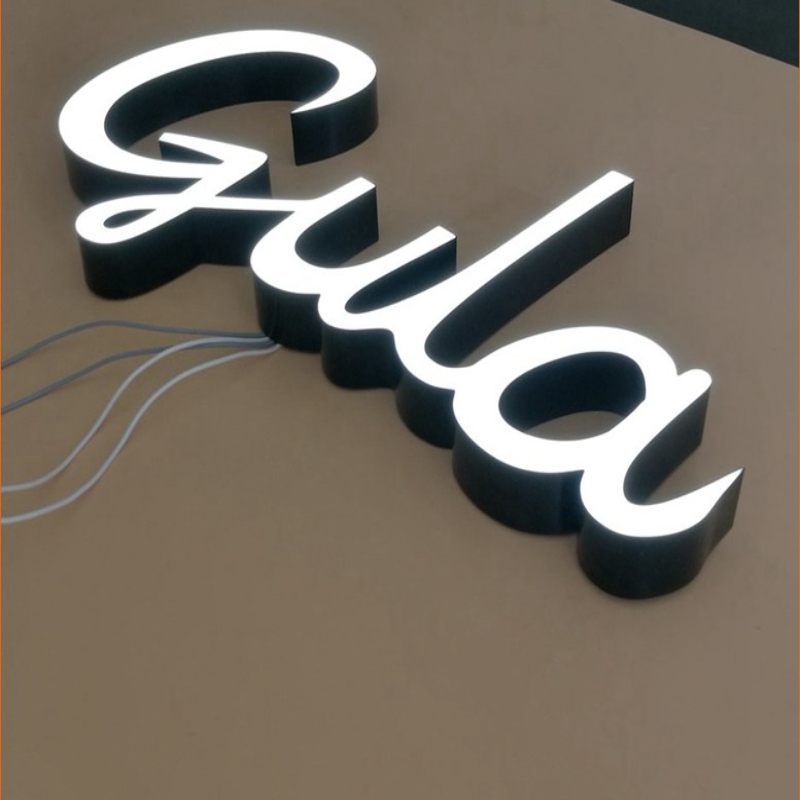 Индивидуальная внешняя искусственная полимерная надпись светодиодный для логотипа бизнеса, акриловая идентификация для названия магазина с надписью