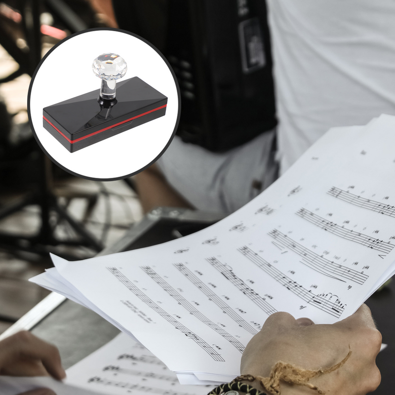 Mitarbeiter versiegeln Kunststoff Musik Stempel Diagramm Abform werkzeug Lehrer nützliche Kunststoff werkzeuge