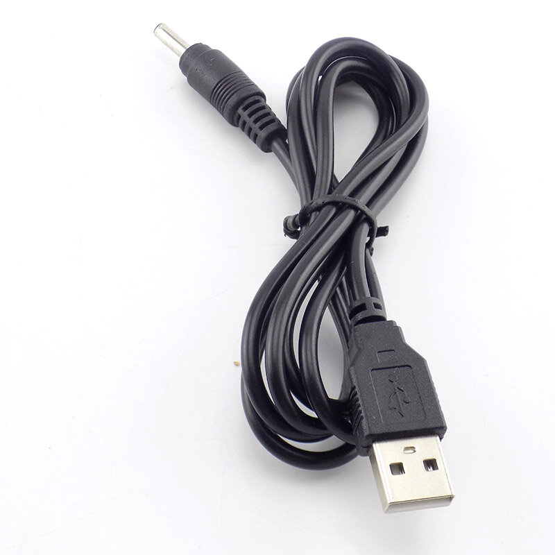 Kabel pengisi daya USB Mirco 3.5mm senter pengisi daya adaptor catu daya DC untuk lampu kepala lampu senter baterai isi ulang 18650