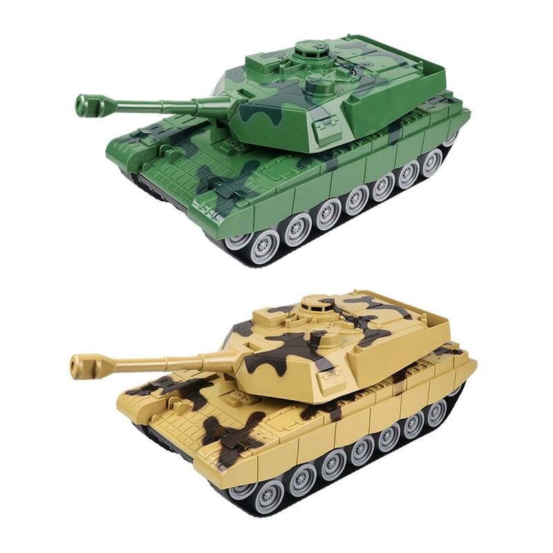 Inertia Tank Toy Home Decoration Simulated Tank Toy Rotatable Turret for Children Imagination Creativity Kids Girls Boys