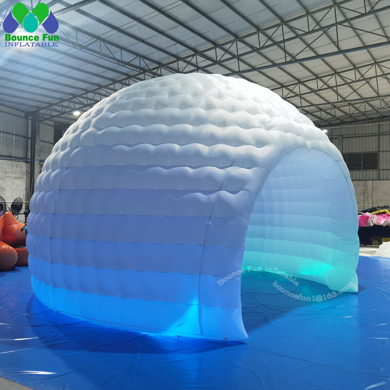 الأصلي الخاص العملاق LED خيمة القبة الهوائية مع فتاحات كبيرة تفجير الهواء سرادق في الهواء الطلق Icegloo منزل خيمة للحزب Wedd