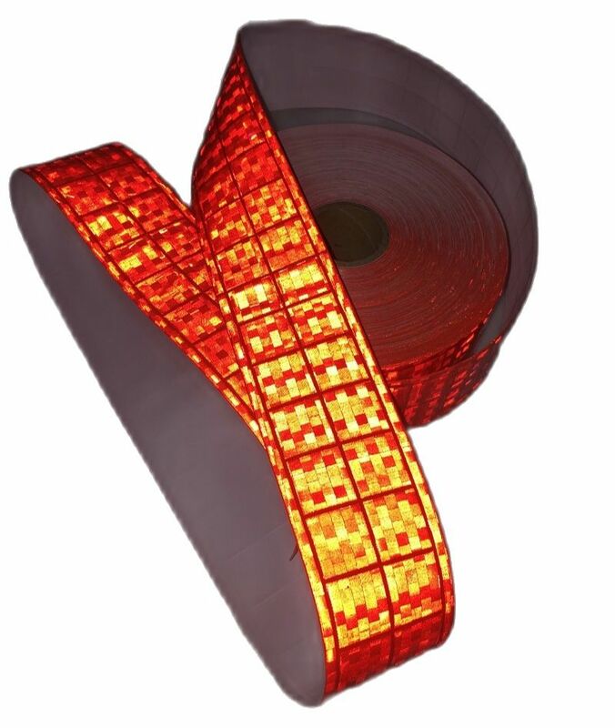 Gut sichtbare Nacht reflektierende fluor zierende orange Warnung PVC-Band reflektieren Sicherheits weste Streifen