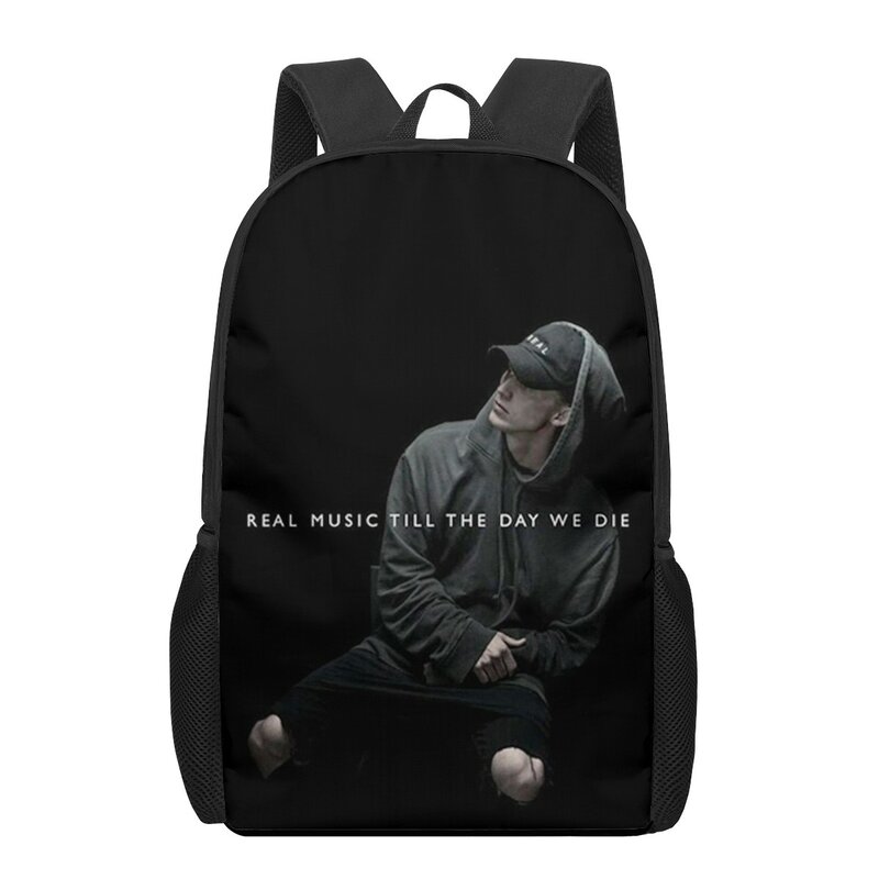 Школьный рюкзак Rapper NF с 3D принтом для мальчиков и девочек-подростков, повседневная сумка для книг, сумки на плечо, 16 дюймов