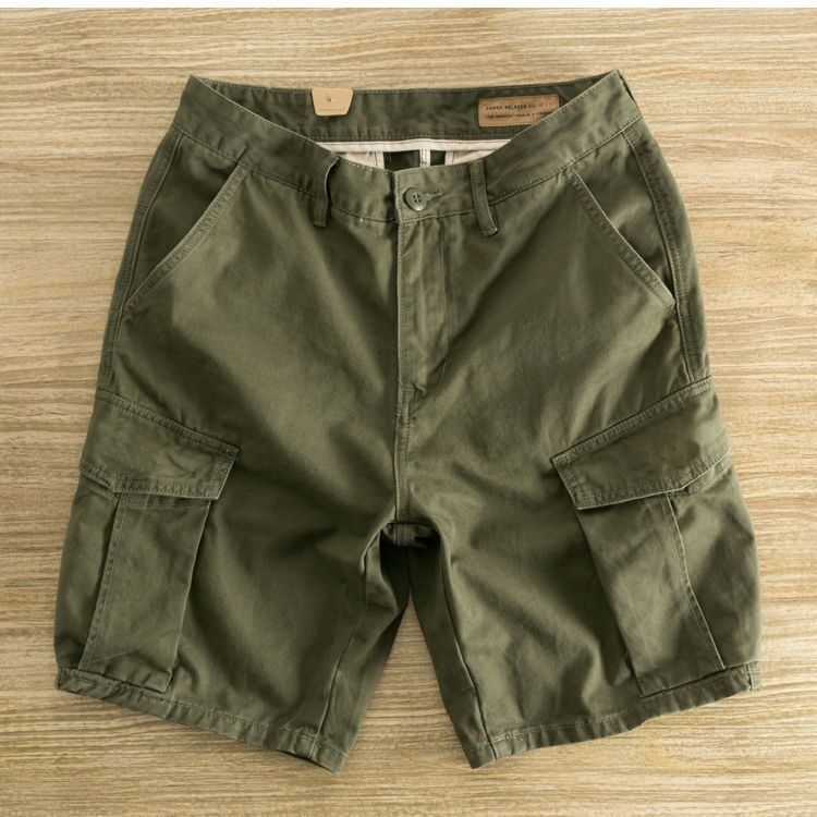 Pantaloncini cargo da uomo estivi tasche fuori porta pantaloncini casual plus size 5XL 60 pantaloncini kaki verde militare