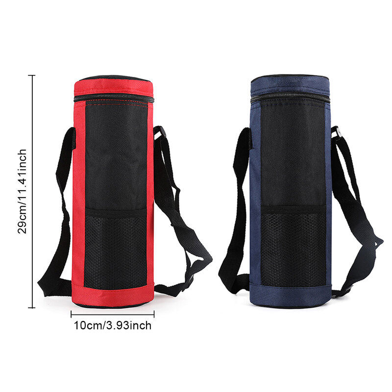 Universal Water Bottle Pouch Water Bottle Cooler Bag High Capacity Insulated Cooler Bag For Outdoor Traveling Camping Hiking