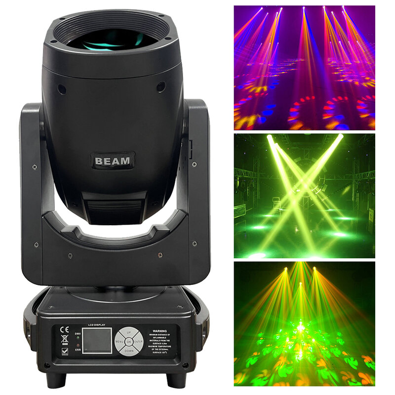 Good Quality 295W Beam Moving Head Light With RGB Led Circle Double Prism Big Beam For DJ Disco Party