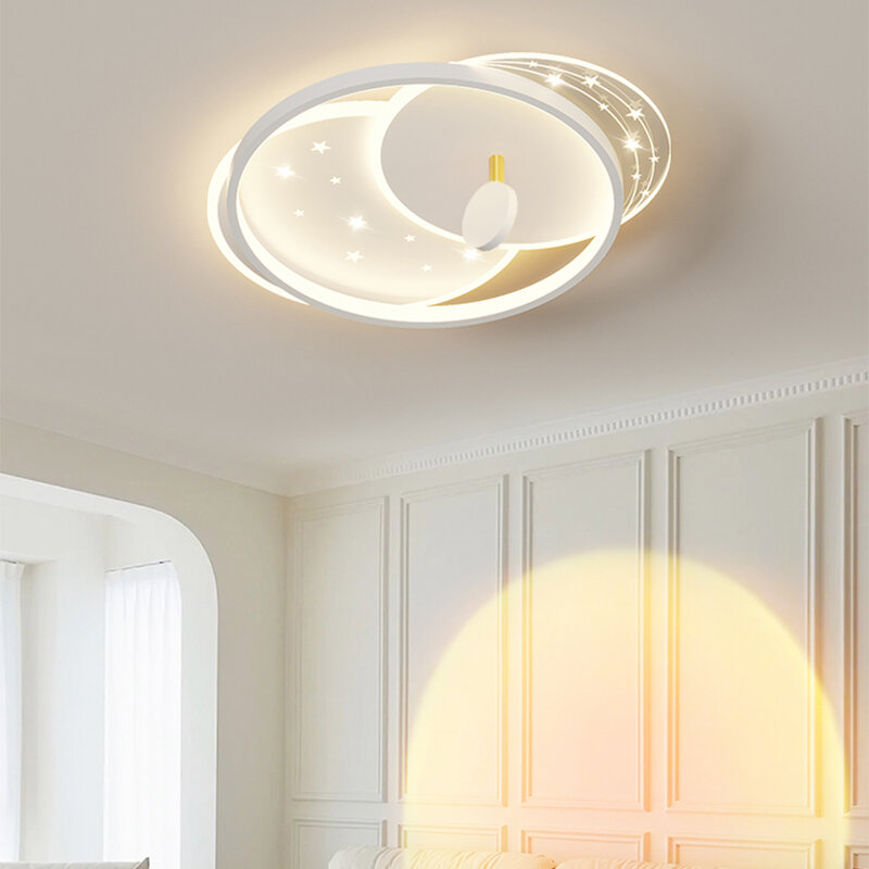 Nieuw Ontwerp Led Plafond Kroonluchter Voor Slaapkamer Woonkamer Studie Ronde Vierkante Eenvoudige Plafondlamp Home Decor Verlichting AC90-260V