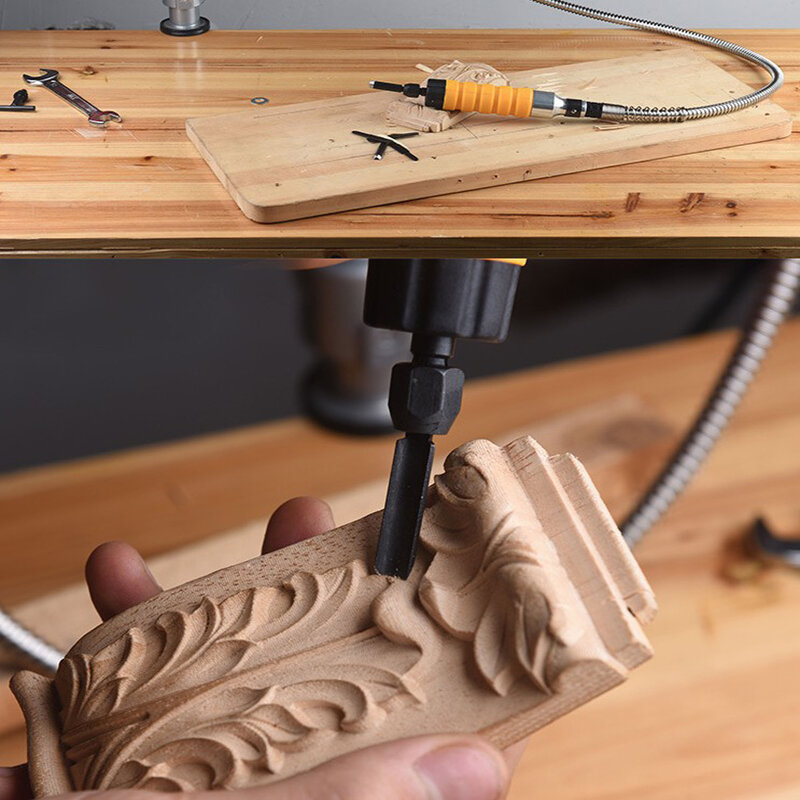 Cincel eléctrico para carpintería, herramienta para tallar, mango de eje suave, cincel para tallar, cuchillo para tallar madera, molienda de mesa