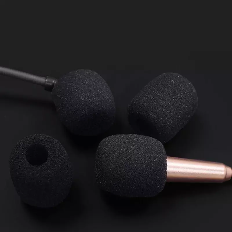 6Pcs Replacement Foam Microphone Cover LittleBee Mic Cover Microphone Windscreen Windshied Headset Sponge