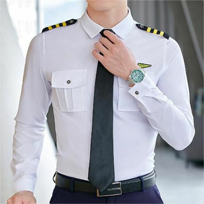 Профессиональная одежда, мужские и женские рубашки, униформа авиатора, стюардеса, образец объекта отеля, почтовая служба безопасности, Рабочая одежда
