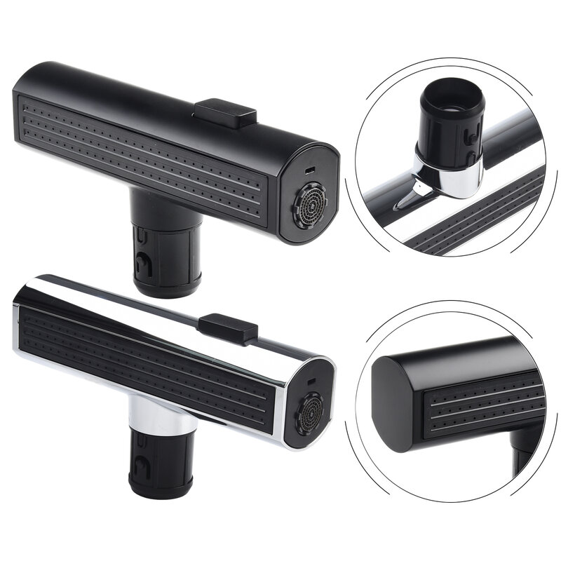 3-in-1 Pull-Out Faucet Supercharged Universal Rotating Extender Waterfall Outlet