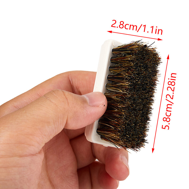 Mini Boar Bristle Men's Shaving Brush Portable Natural Beard Brush For Facial Cleaning Mustache Polishing Tools Eco Friendly