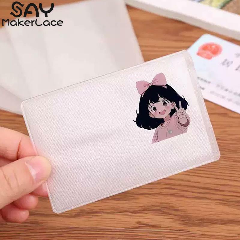 Identification Card Container Holder Spoof Transparent Card Holder Bus Business Card Case Bank Credit ID Card Holder Cover