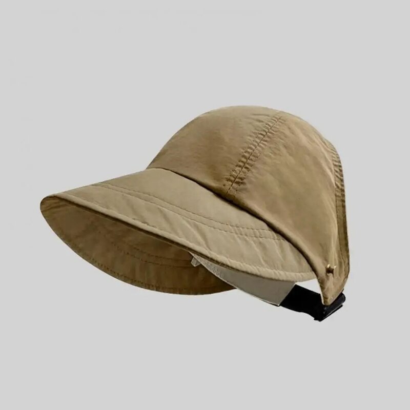 Chapeau de Protection Solaire à Large Bord pour Femme, avec Trou pour Queue de Cheval, pour user inage, Voyage, Anti-UV, observateur et Pliable