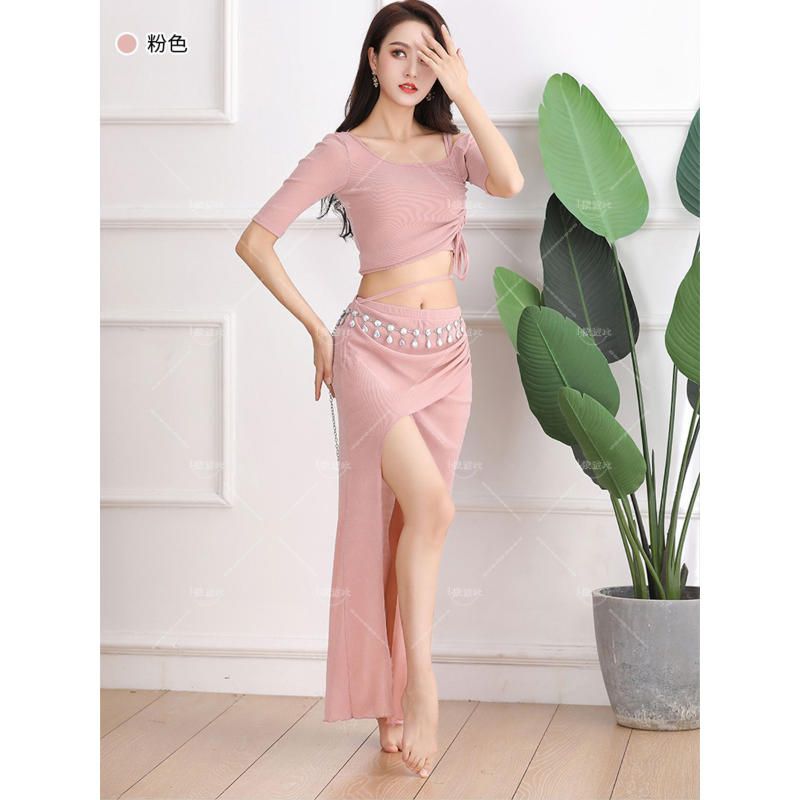 Belly Dance Long Dress Set Sexy Costume Practice Fashion Clothes Oriental Performance Dress Stage Dance Fantasia Feminina 2023