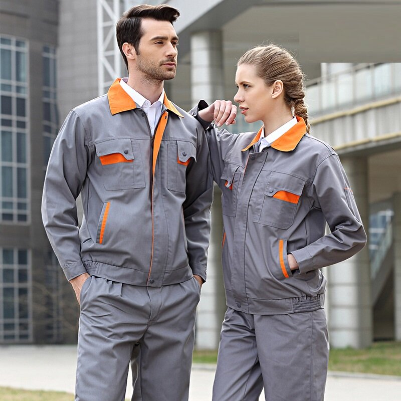 Pakaian kerja Pria Wanita, 2023 seragam kerja tukang kerja, jaket bengkel mekanik 5xl