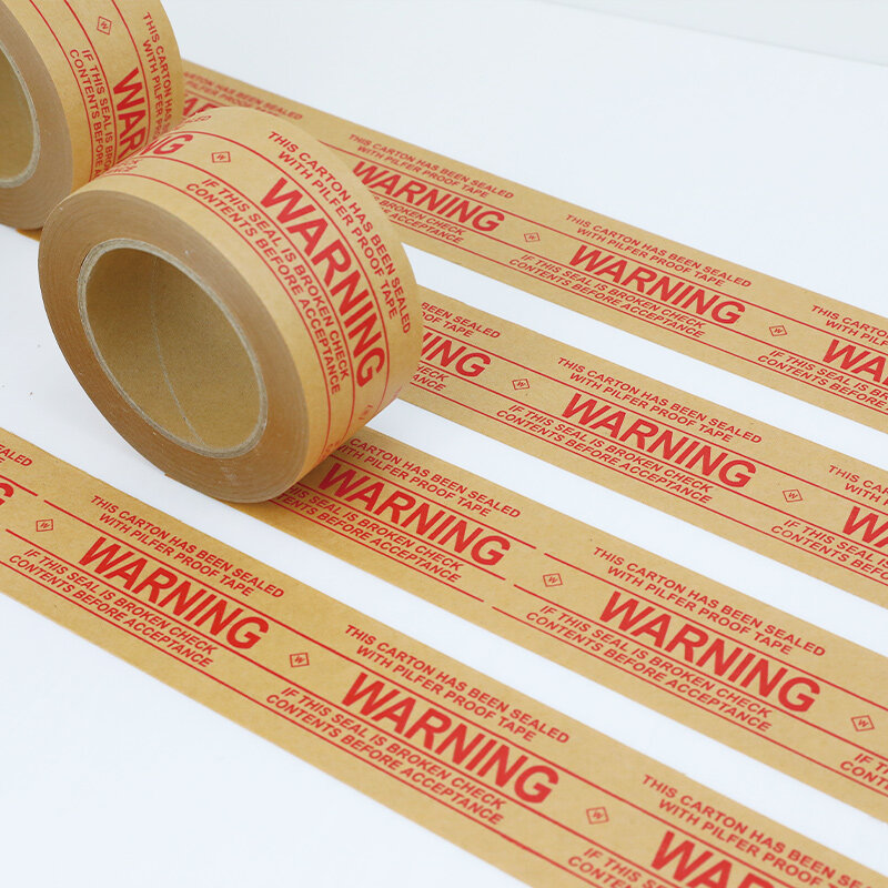 Customized productCustom Self Adhesive Brown Kraft Paper Packaging Tape Custom Logo adhesive tape