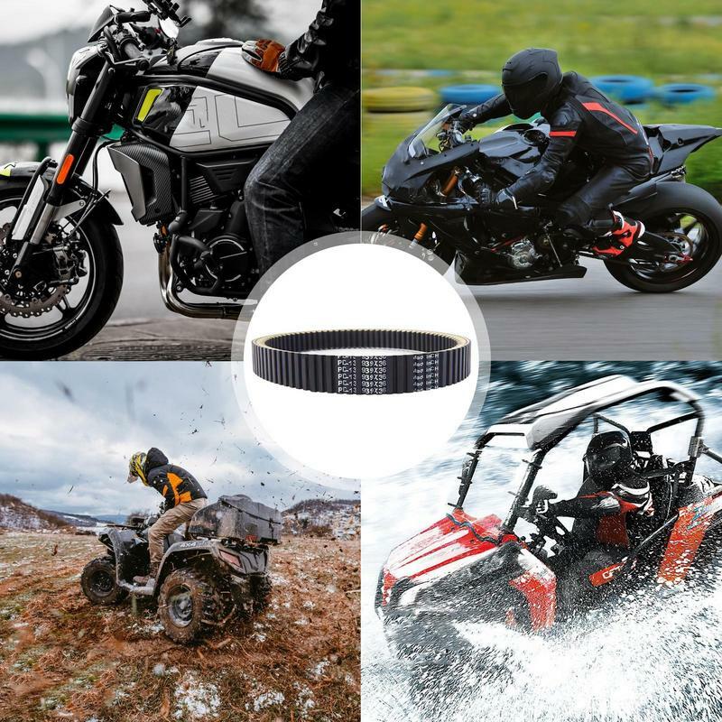 Durável Automotive Starter Generator Belt, correia de transmissão para motocicleta Scooter, alto desempenho, atividade ao ar livre, ATV, UTV
