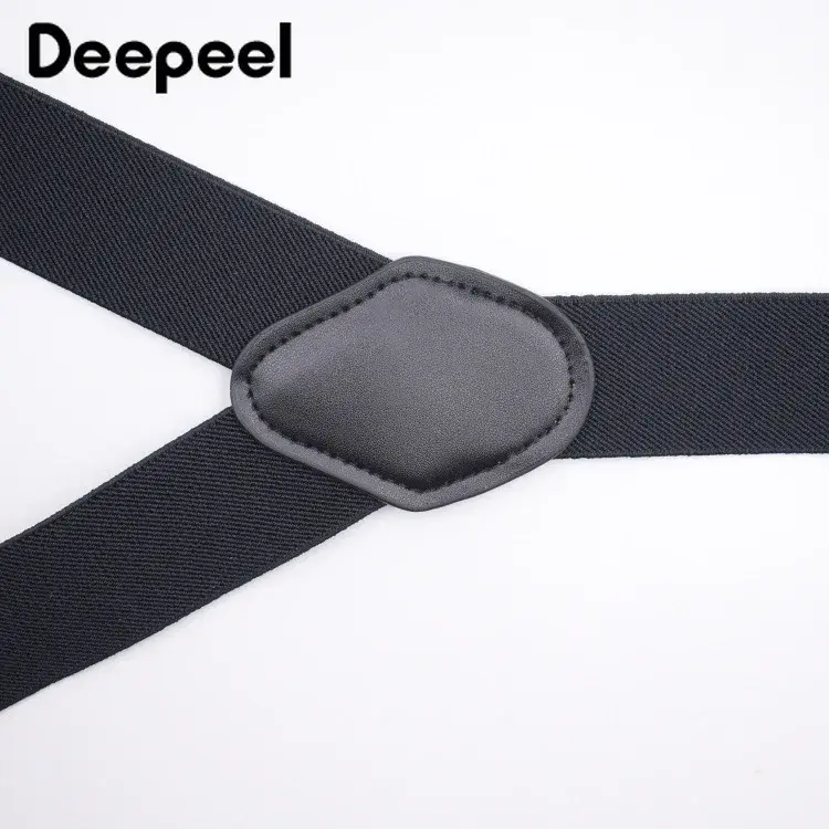 1Pc Deepeel 3.5X120cm Mode Mannen 3 Clips Metalen Gesp Bretels Volwassen Verstelbare Verlenging Elastische Pak Broek Jeans Bretels