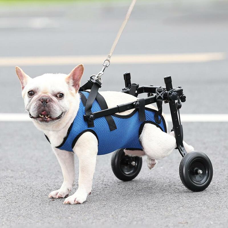 Wheelchair For Cat Disabled Big Puppy Hind Limb Booster Pet Cart Cat Dog General Rehabilitation Exercise Hind Legs Bracket Bra