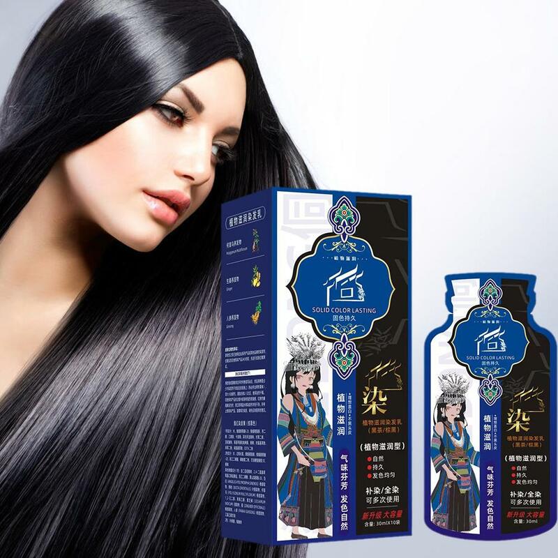 Dong Dye Bubble Hair Dye, extrait de plante, ménage est facile, document de embaupour cheveux, shampooing, embautemporaire pour cheveux G8e1