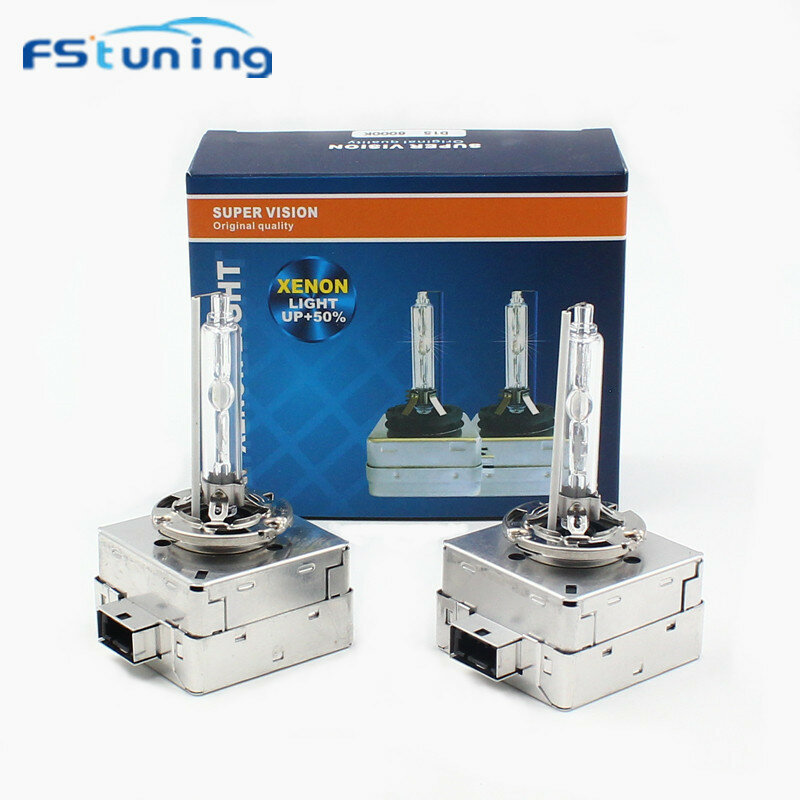 FStuning-bombillas HID D1S para faros delanteros de coche, bombilla de Xenón, 35W, 4300K, 5000k, 6000K, 8000K, 10000k, D1S/D1R