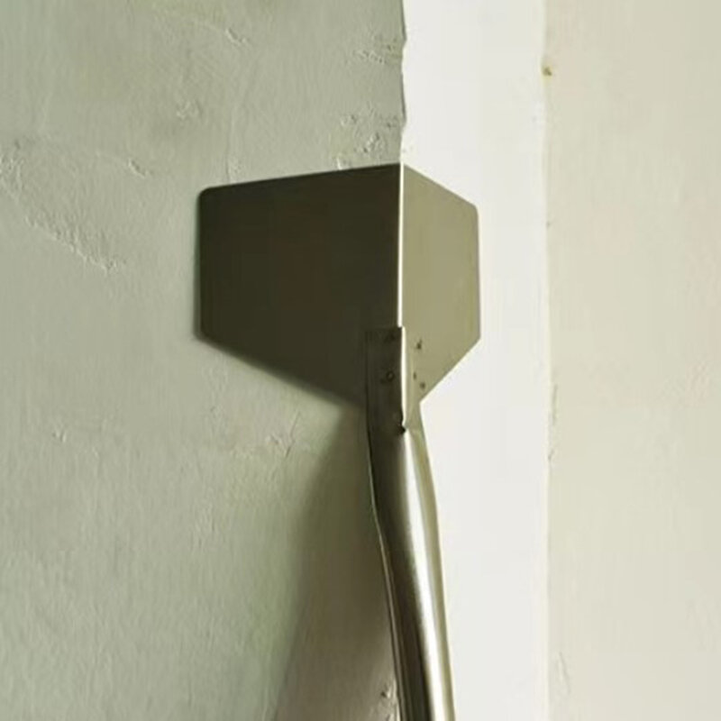 1 buah sekop sudut luar ruangan baja tahan karat pegangan logam taman 90 derajat Drywall Outdoor sudut sekop Internal/sudut eksternal