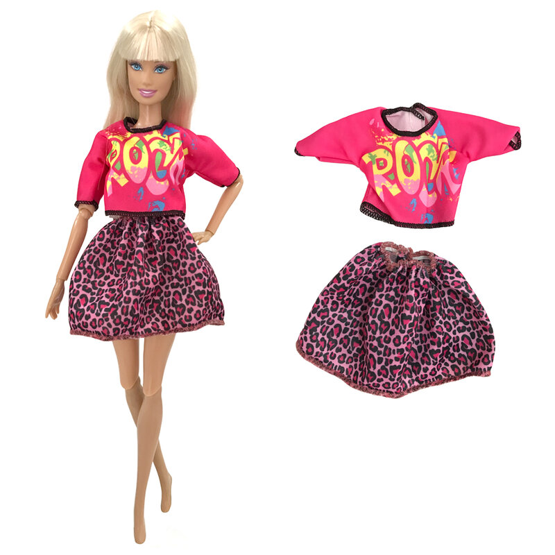 NK oficjalna 1 sztuk czerwona sukienka letnia koszula + czerwona spódnica dla Barbie Blyth 1/6 MH CD FR SD Kurhn ubranka dla lalek BJD akcesoria