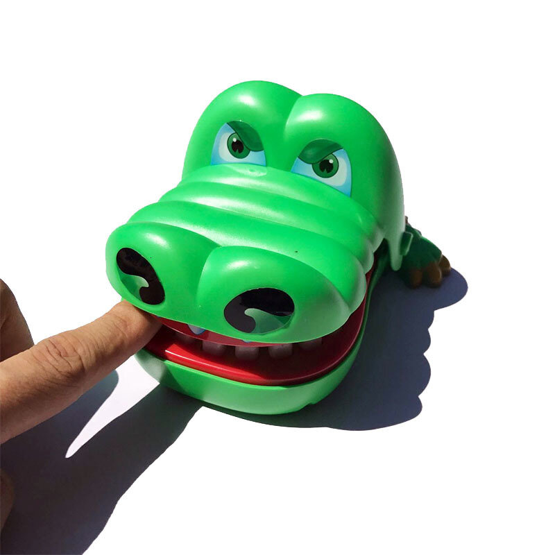 Thriller krokodyl rekin dinozaur gryzie zęby palec gra stołowa zaskakująca zabawny prezent figlarne zabawki dekompresyjna dla dorosłych dzieci