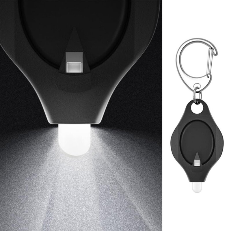 12 stuks draagbare mini-sleutelhangerzaklamp en mini permanente marker mini LED-zaklamp sleutelhanger voor kamperen wandelen