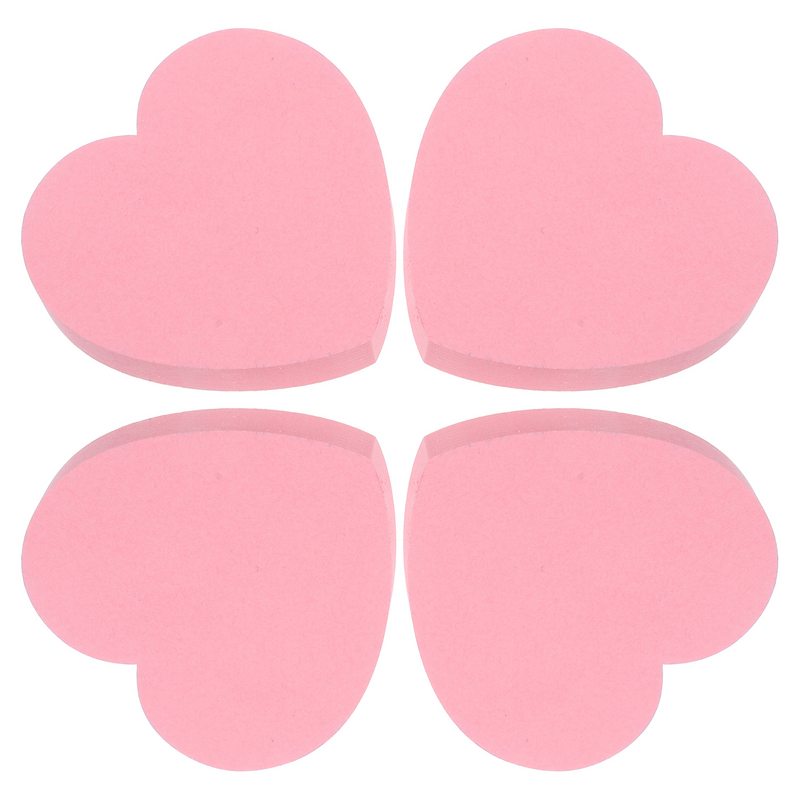 4 Books Memo Pads Colorful Notepads Memo Pad Adhesive Massage Pad Heart Memo Notepads