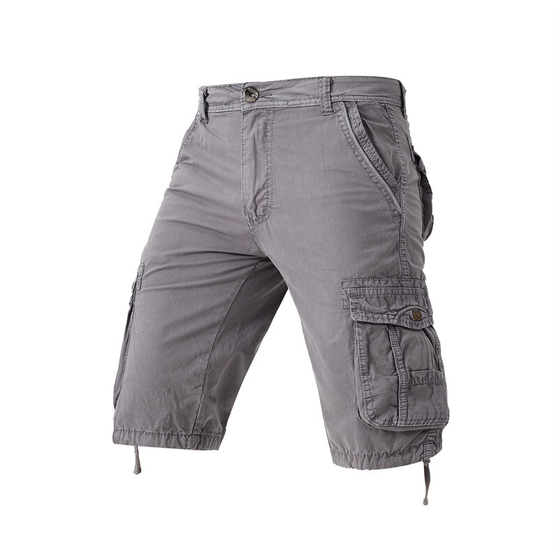Pantalones cortos militares para hombre, Shorts tácticos de camuflaje del Ejército, de algodón, holgados, informales, talla grande, 2024