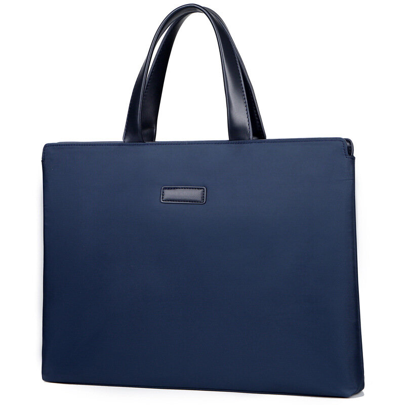 New Handbag Document Bag Men's Oxford Cloth Large-capacity Business Briefcase Laptop Bag Simple Horizontal Ladies Office Bag