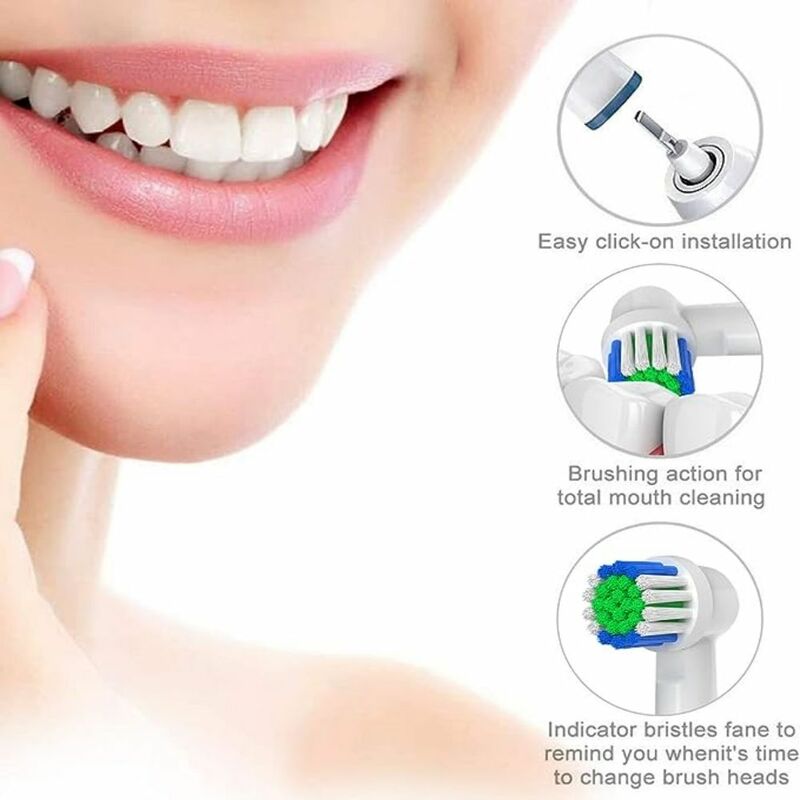 Cabezales de repuesto para cepillo de dientes eléctrico, cabezales compatibles con Oral-B Braun profesional, 4/12/16/20 piezas