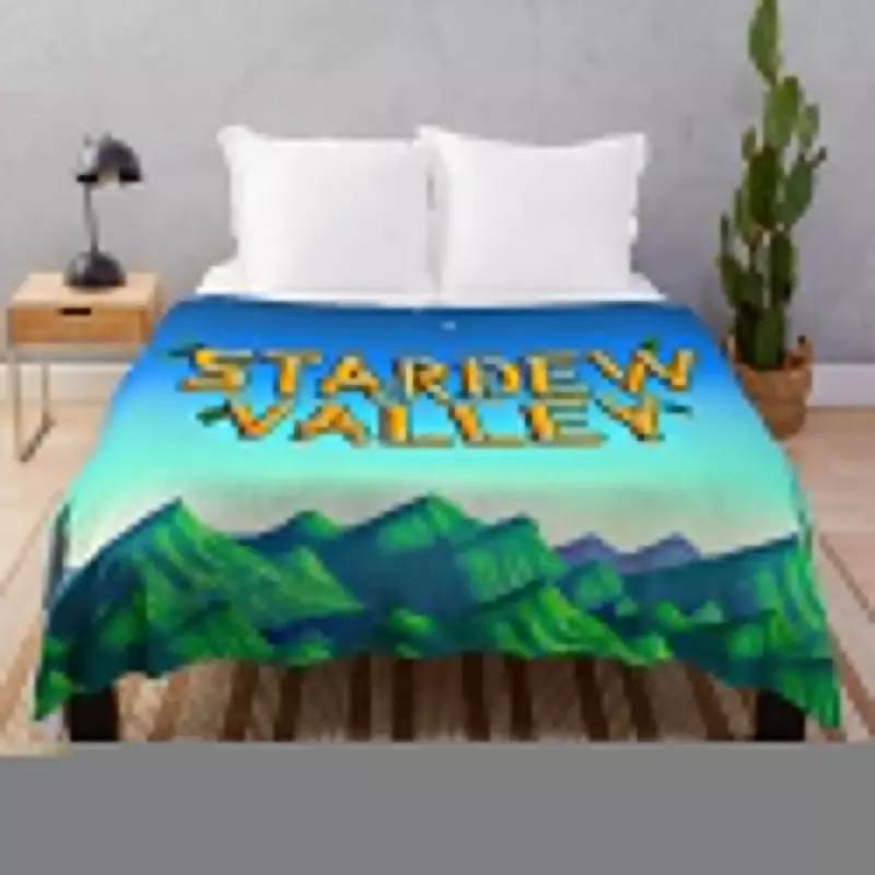 Stardew valley, накидка-одеяло, теплый диван, дизайнерские одеяла