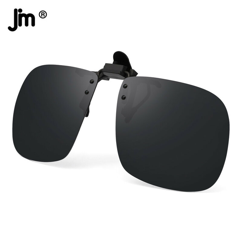 Square Polarized Clip On Sunglasses Fashion Pilot Women Men Filp up Sunglasses UV400