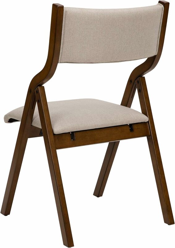 Sedie pieghevoli moderne sedie pieghevoli per sala da pranzo Set di 2, sedia da pranzo di design con altezza del sedile da 18"