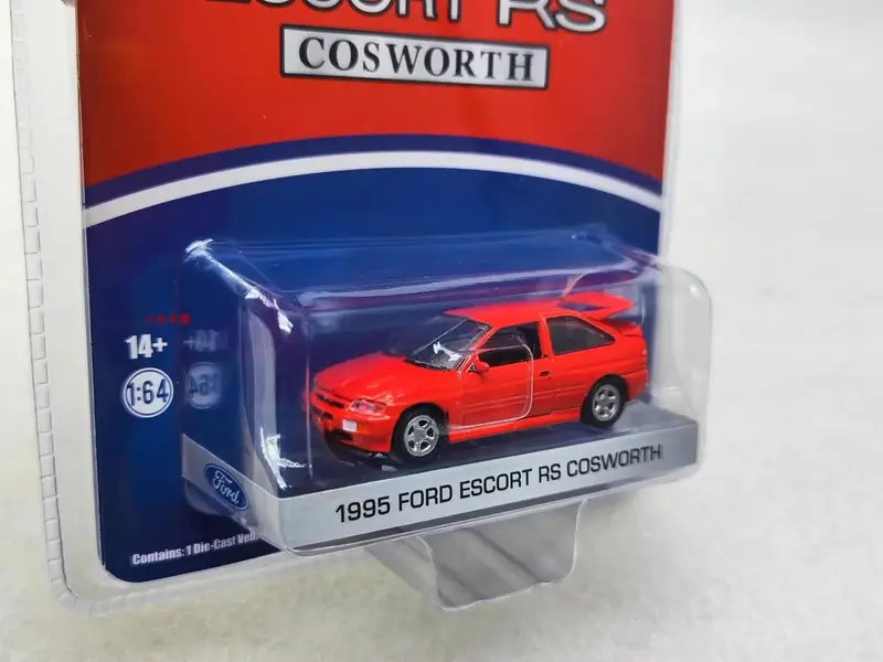 Ford Escort RS Cosworth Diecast Metal Alloy Model Car Toys, Gift Collection, W1254, 1995, 1:64