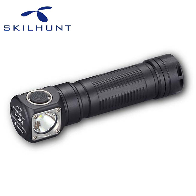 Torcia a LED da 1200lumen SKILHUNT, lampada frontale leggera serie H04, lampada frontale a magnete posteriore 18650, facile da usare con Clip