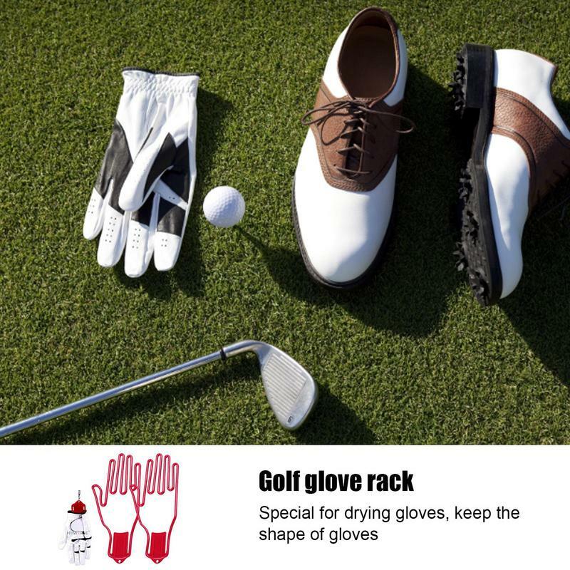 Luvas de golfe titular maca ferramenta golfe engrenagem plástico luvas de golfe titular rack secador gancho maca para manter luvas de golfe forma