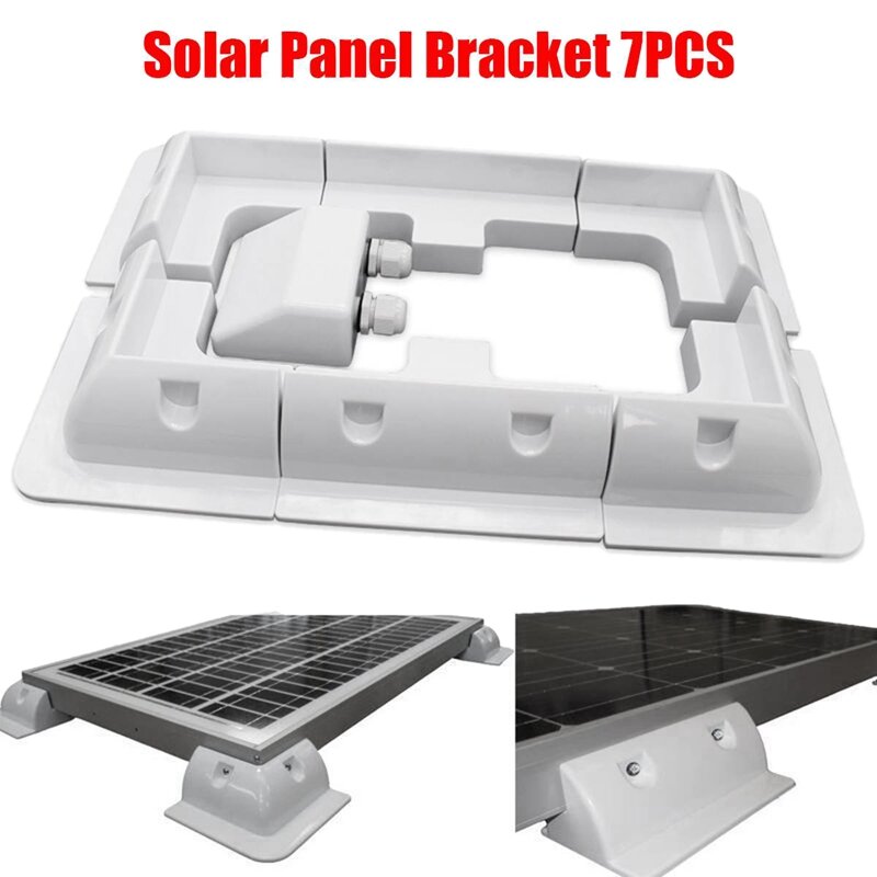 7Pcs RV Solar Panel Side Corner Cable Mounting Bracket Kit For RV Yacht Roof